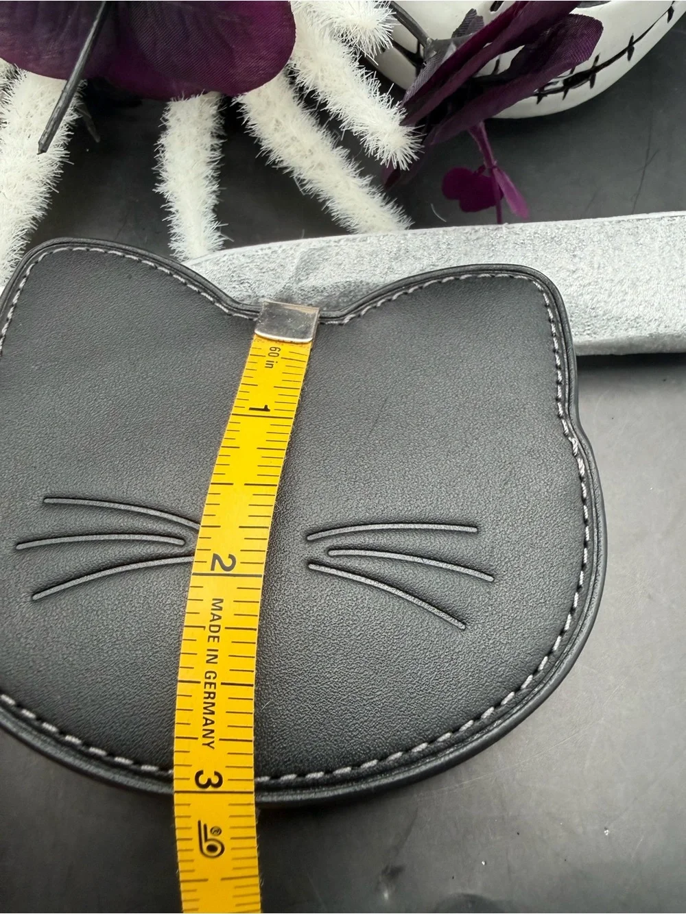 Coach Black Cat-Shaped Coin Purse - Women Accessories